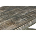 thumbnail image 2 of Crestview Collection CVFNR684 Bengal Manor Burnished Ebony Mango Wood with Crazy Cut Iron Aged Gold Rectangle Console Table, Gold & Black, 2 of 4