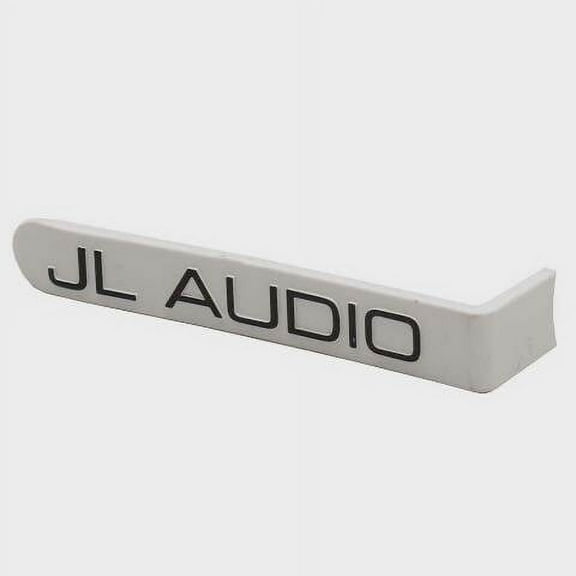 JL Audio Boat Speaker Emblem Badge | White 3 Inch Logo