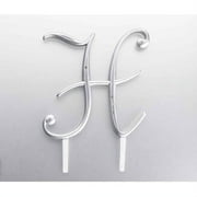 Lillian Rose MG510 H Silver Rhinestone Monogram - H