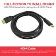 thumbnail image 6 of Ematic 10"-49" Full Motion Articulating TV Wall Mount with HDMI Cable, 6 of 7