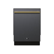 Forno Romano Espresso 24-Inch Built-In Dishwasher, Black Finish, Stainless Steel Tub, 49 dBA, Energy Star Certified