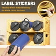 thumbnail image 4 of SpaceAid Bamboo Water Bottle Organizer with Labels, 2 Pack Stackable Bottle Holder, 4 of 7