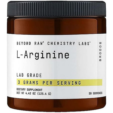 BEYOND RAW Chemistry Labs L-Arginine Powder | Fuels Exercise and Supports Recovery | 30 Servings