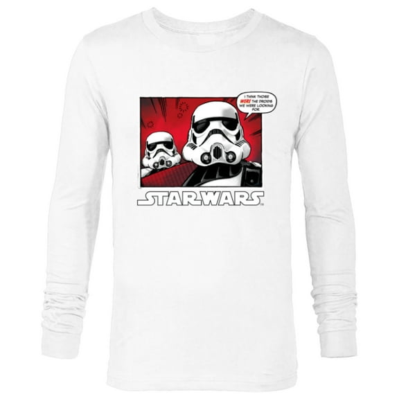 Star Wars Stormtroopers Droids We Were Looking For Comic - Long Sleeve T-Shirt for Men - Customized-White