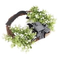 thumbnail image 4 of Creative Front Door Wreath with Bow 26 Letter Garden Outdoor Decorative Wreath, 4 of 21