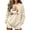 Beige-A, variant on HomeDM Halloween Sweatshirt for Women Long Sleeve Cute Ghost Crew Neck Pullover Cozy Pumpkin Graphic Casual Fall Tops
