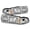 Chrome Housing, variant on AKKON - For 91-96 Chevy Impala Caprice Black Replacement 1 Piece LED Headlights/Corner Signal Lamps Left + Right