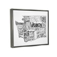 thumbnail image 3 of Stupell Industries Washington State Cities Text Graphic Art Luster Gray Floating Framed Canvas Print Wall Art, Design by The Saturday Evening Post, 3 of 6