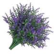 thumbnail image 3 of Lavanda artificial 5 ramas de plástico falso ramo de flores de simulación de boda, púrpura 1 8 piezas Speravity HA8797-01B, 3 of 6