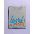 thumbnail image 3 of Land Of The Free Quote T-Shirt Women -Image by Shutterstock, Female 5X-Large, 3 of 4