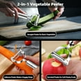 thumbnail image 4 of Vegetable Steamer Basket for Instant Pot Accessories 8qt or 6 Quart with Vegetable Peeler Stainless Steel Mesh Strainer with Handle for Vegetables Eggs Meats Kitchen Tools, 4 of 8