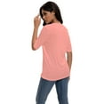 thumbnail image 6 of Women's Casual Short Sleeve Relaxed Fit Basic T-Shirt - Soft Comfortable Everyday Top, 6 of 7
