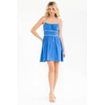 thumbnail image 3 of Vestido detalle en contraste Roman Fashion /Juvenil, 1877 (Azul rey) azul M, 3 of 4