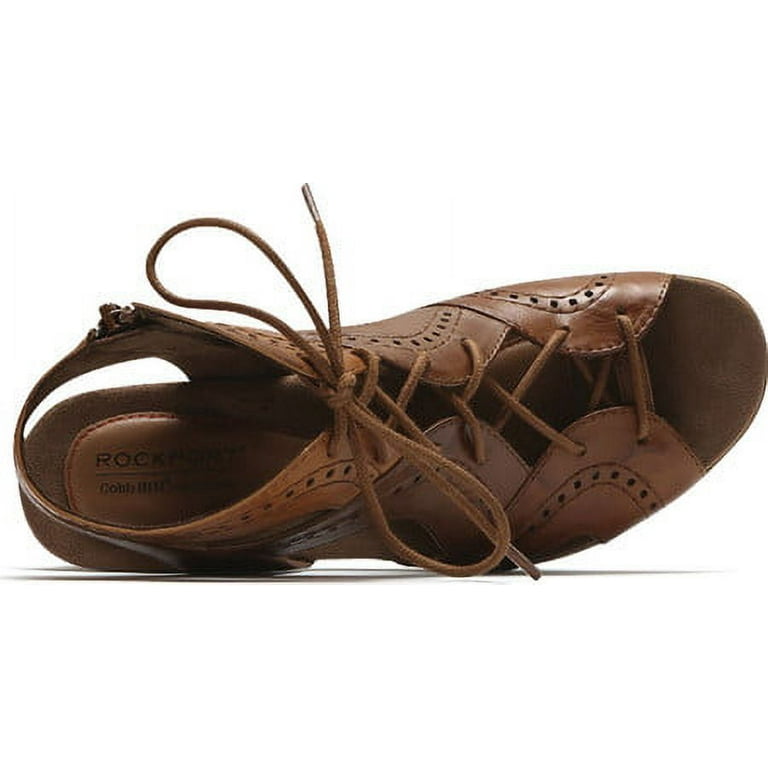 Women s Rockport Cobb Hill Hattie Open Lace Gladiator Sandal Walmart