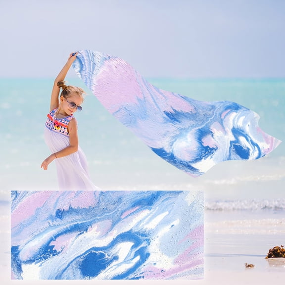 Quick Dry Microfiber Towel 30x60 Inches Flowing Series Beach Towels Bath Towels, Pool Towel, Gym Towel for Travel, Camping & Yoga, Soft & Absorbent