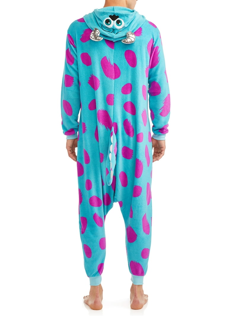 Onesie Pajamas Monsters Inc Pj Disney, Adult Mens, Monsters Inc Sulley  Pajamas Union Suit, Sizes