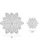 thumbnail image 3 of Juego de posavasos de 4 cubiertos aislados tapete de copo de nieve decoración de mesa de Festival (plateado), 3 of 5