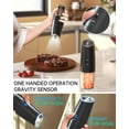 thumbnail image 6 of AsFrost 2 Pack Rechargeable Electric Salt and Pepper Grinder Set, Gravity Automatic Pepper Mill with LED Light, Adjustable Coarseness, USB Type-C, 6 of 8