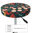thumbnail image 4 of Gukieu Berries and Flowers Print Round Chair Cover, Dust-proof and Non-slip Bar Chair Protective Cover, Suitable for Bars, Restaurants, Offices-14 inch, 4 of 7