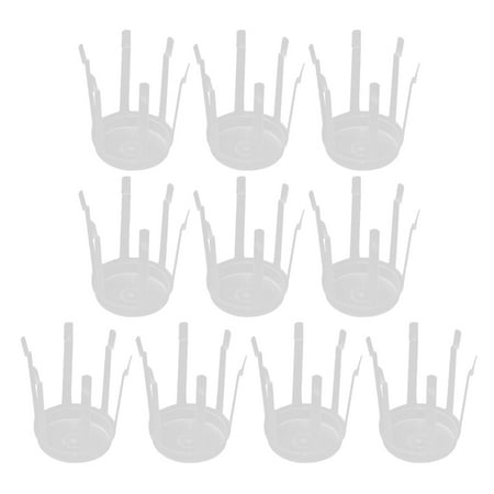

10pcs Creative Bouquet Fixed Base Plastic Flower Stabilizer Wedding Party Ornaments Cartoon Bouquet Packaging Material White
