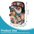 thumbnail image 7 of COEQINE Crutch Bag for Women, Elbow Crutch Pouch Hippie Floral Wave Broken Leg Crutch Bag, Walking Cane Bag, Forearm Crutch Attachment, Lightweight, for Adults Elderly, 7 of 7
