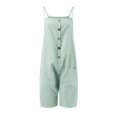 thumbnail image 4 of HBFAGFB Combinaison Mode Femme Sans Manches Boutonnée Short Grand avec Poches BU2 Taille 2TG, 4 of 5
