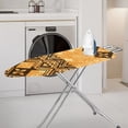 thumbnail image 2 of HELLHERO Orange Floral Pattern Ironing Board Covers 3 Fasteners Soft Fabric Elastic Edge 15"x54", 2 of 5