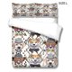 thumbnail image 4 of Bearachild Juego de edredón de 3 piezas, fundas de edredón con temática de perro, fundas de almohada, juegos de cama con estampado de dibujos animados Juegos de cama LYSHDW2109250004 L, 4 of 6