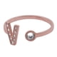 thumbnail image 2 of Anillo de Mujer Inicial Letra LuckyLy, Oro Rosa 18k y Zirconia Cúbica, Modelo Layla rosa 7.5, 2 of 6