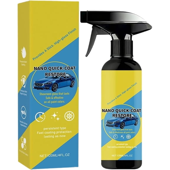 Car Nano Quick-Coat Restore Spray | Quick Effect Ceramic Coating Agent for Shine & Protection