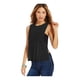 thumbnail image 1 of Derek Heart - Camiseta sin mangas con sisa baja para mujer, color negro, grande Derek Heart Camiseta sin mangas, 1 of 2