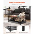 thumbnail image 4 of VEVOR Ensembles de Tables de Salon 3 Pcs Table Basse 41,3 Po avec 2 Tables d'Appoint, 4 of 9