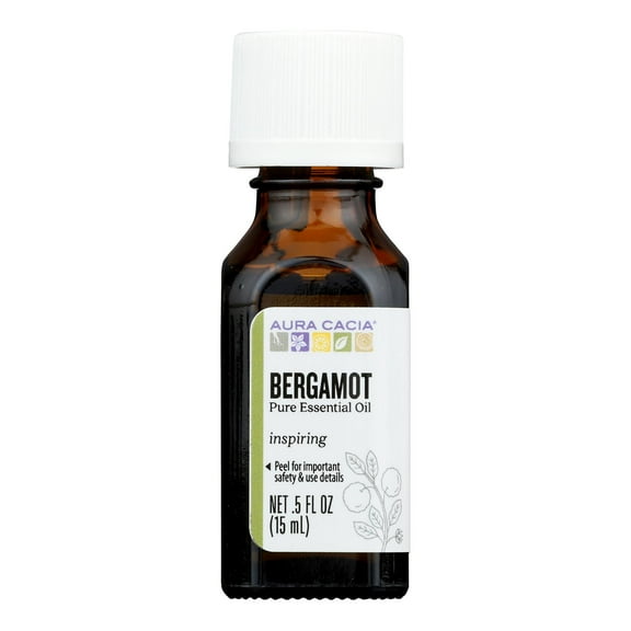 Aura Cacia Pure Essential Oil, Bergamot, 0.5 fl oz (15 ml)