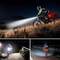thumbnail image 3 of USB Rechargeable 300 Lumens Mountain Bike Safety Light Headlamp Tail Lights Waterproof, 3 of 8