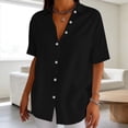 thumbnail image 4 of Women's Summer Short Sleeve Solid Color Basic Tank, 4 of 5