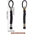 thumbnail image 2 of 2pcs Knife Lanyards with Alloy Beads Tactical Lanyard Car Keychain with Strap for Backpack Camping 1bag, 2 of 9