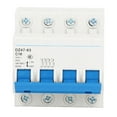 thumbnail image 2 of Low Voltage Air Switch, DZ47-63 C16 Modular Structure 4P Circuit Breaker AC 400V 16A PA66 Nylon  For Buildings Lighting System, 2 of 8