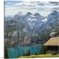 thumbnail image 1 of ARTCANVAS Mountains, Lake Bergsee, Switzerland, Square Canvas Art Print - Size: 26" x 26" (0.75" Deep), 1 of 9