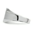 thumbnail image 3 of Finest Gold 14K White Gold 11.5 x 12.5 mm Open Back Signet Ring, Size 8, 3 of 5