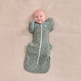 thumbnail image 2 of Love To Dream Swaddle Up Original Sleep Sack, 4-Way Stretch, Cotton Blend, 1.0 TOG, Deep Olive Stars, Newborn, 2 of 12