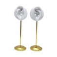 thumbnail image 1 of 2 piezas de soporte de exhibición de aretes con forma de oreja, soporte de ganchos para orejas estables para Blanco, 1 of 7