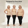 thumbnail image 6 of longantii Built in Comfort Bra Tanktop for Senior – Wireless Support, Seamless Smoothing Cami, Soft Stretch Breathable Fabric Black 2XL, 6 of 9