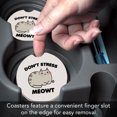 thumbnail image 3 of Thirstystone "Stress Meowt" Single Absorbent Stone Car Coaster, 3 of 7
