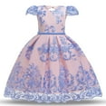 thumbnail image 1 of Robes de Demoiselles d'Honneur pour Filles Tout-Petits Princesse Robe de Fête de Mariage, 1 of 6