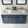 thumbnail image 5 of Ivy 60" Marble Countertop Double Vanity w/Mirror Royal Blue, 5 of 9