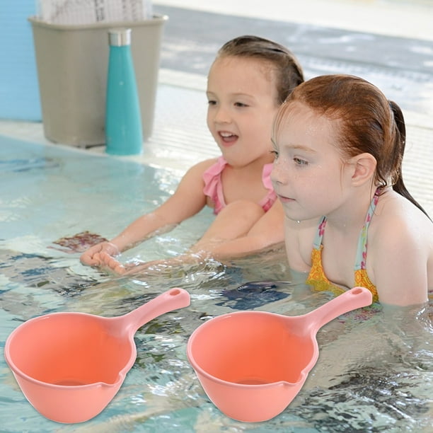 Utensilios de cocina, aparatos de cocina, cucharón de agua de plástico con mango largo para uso en cocina y baño, ligero y fácil de usar para lavar y bañar a niños y adultos. Cucharón para agua.