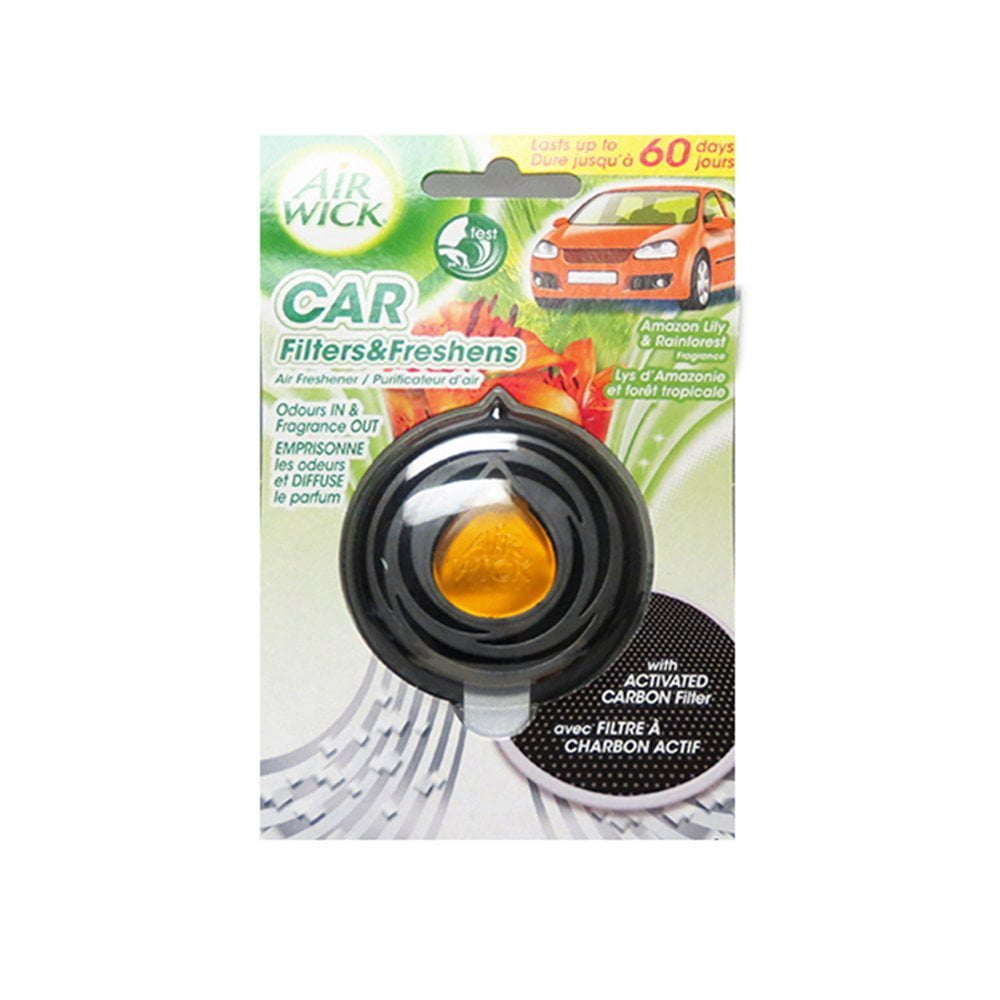 Air Wick Car Air Freshener Lilly And Rainforest Scent (3ml) | Walmart