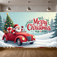 thumbnail image 5 of Colorful Theme Christmas Banner Decorative Design Holiday Decoration Winter Celebration Welcome Scene for Holiday Party Indoor Event Seasonal Display, 5 of 9