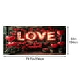 thumbnail image 3 of Meggemo 78.7 x 59.1 Inches Valentine's Day Garage Door Banner Backdrop Outdoor Yard Party Decor Romantic Hanging Flag Decoration, 3 of 6