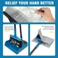thumbnail image 6 of JEHONN Broom and Dustpan Set for Home with 54 inches Long Handle (Blue), 6 of 7